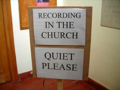 Quiet please!